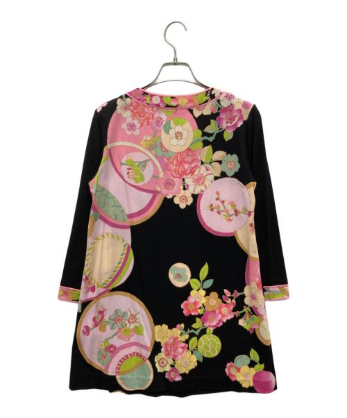 LAONARD（レオナード）LAONARD (レオナード) ブラウス ピンク×ブラック サイズ:SIZE 36の古着・服飾アイテム