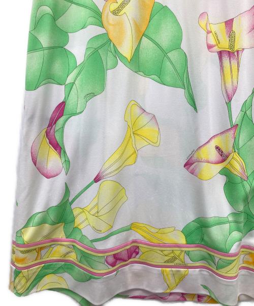 LEONARD（レオナール）LEONARD (レオナール) ノースリーブワンピース ホワイト サイズ:SIZE 38の古着・服飾アイテム