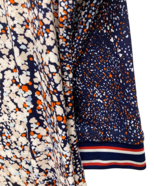 LAONARD（レオナード）LAONARD (レオナード) 総柄ワンピース ネイビー×ベージュ サイズ:SIZE 38の古着・服飾アイテム