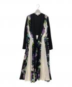 DIANE VON FURSTENBERGダイアンフォンファステンバーグ）の古着「シルク100％ワンピース」｜ブラック