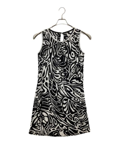 LAONARD（レオナード）LAONARD (レオナード) ノースリーブワンピース ブラック×ホワイト サイズ:SIZE 1の古着・服飾アイテム
