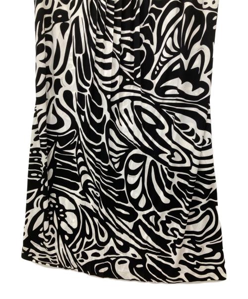 LAONARD（レオナード）LAONARD (レオナード) ノースリーブワンピース ブラック×ホワイト サイズ:SIZE 1の古着・服飾アイテム