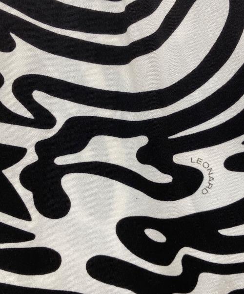 LAONARD（レオナード）LAONARD (レオナード) ノースリーブワンピース ブラック×ホワイト サイズ:SIZE 1の古着・服飾アイテム