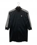 adidasアディダス）の古着「スリーストライプス トラックトップ ワンピース」｜ブラック