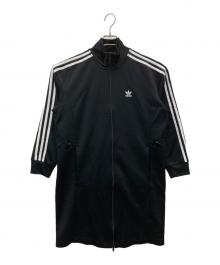 adidas（アディダス）の古着「スリーストライプス トラックトップ ワンピース」｜ブラック