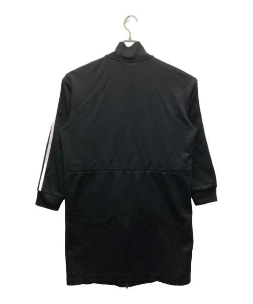 adidas（アディダス）adidas (アディダス) スリーストライプス トラックトップ ワンピース ブラック サイズ:SIZE Mの古着・服飾アイテム
