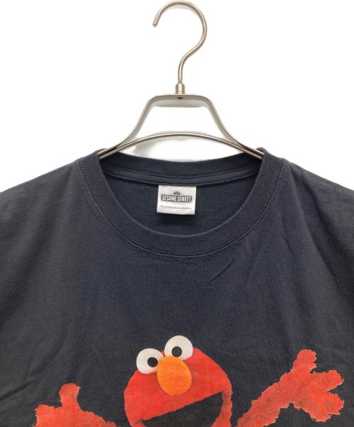 セサミストリート（セサミストリート）セサミストリート (セサミストリート) ダークエルモTシャツ ブラック サイズ:Lの古着・服飾アイテム