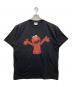 セサミストリート（セサミストリート）の古着「ダークエルモTシャツ」｜ブラック