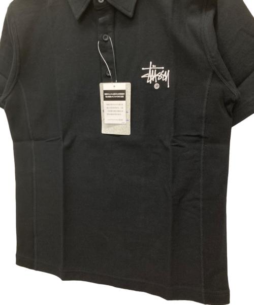 Champion REVERSE WEAVE（チャンピオン リバース ウィーブ）Champion REVERSE WEAVE (チャンピオン リバース ウィーブ) stussy (ステューシー) ポロシャツ ブラック サイズ:S 未使用品の古着・服飾アイテム