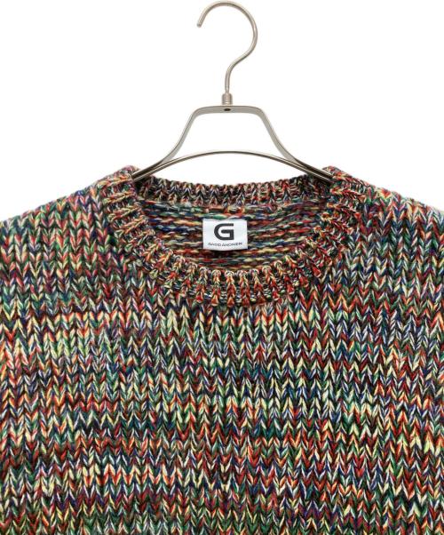 gadid anoniem（ガディッド アノニム）gadid anoniem (ガディッド アノニム) クルーネックニット マルチカラー サイズ:FREEの古着・服飾アイテム