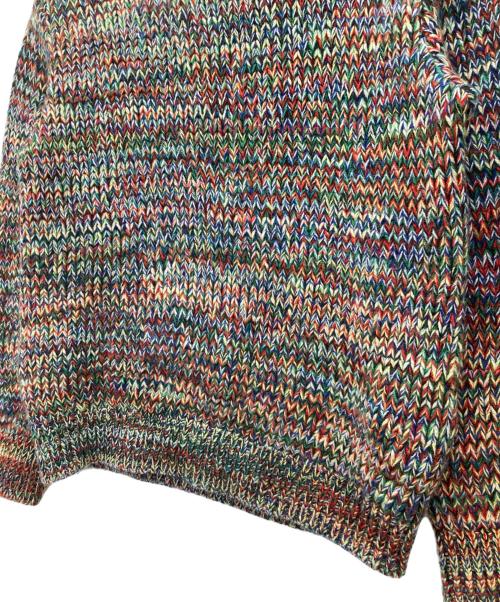 gadid anoniem（ガディッド アノニム）gadid anoniem (ガディッド アノニム) クルーネックニット マルチカラー サイズ:FREEの古着・服飾アイテム