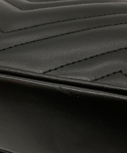 GUCCI（グッチ）GUCCI (グッチ) GGマーモントスモール ショルダーバッグ ブラックの古着・服飾アイテム