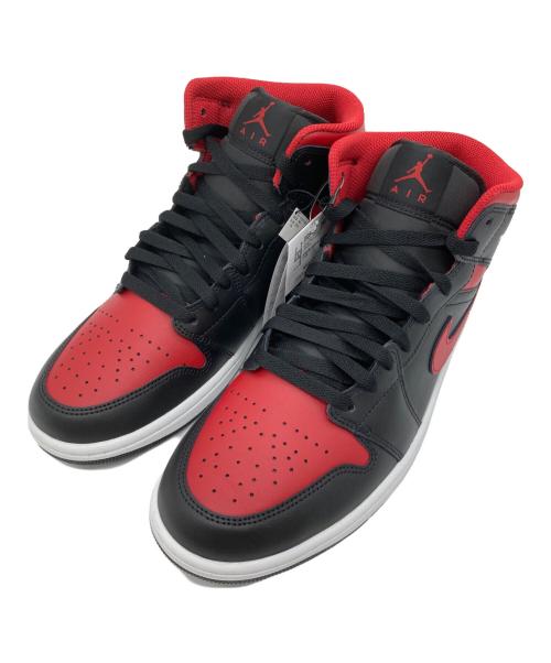 NIKE（ナイキ）NIKE (ナイキ) エアジョーダン 1 ミッド ブラック/レッド レッド×ブラック サイズ:29㎝の古着・服飾アイテム