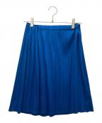 PLEATS PLEASEプリーツプリーズ）の古着「プリーツスカート」｜ブルー