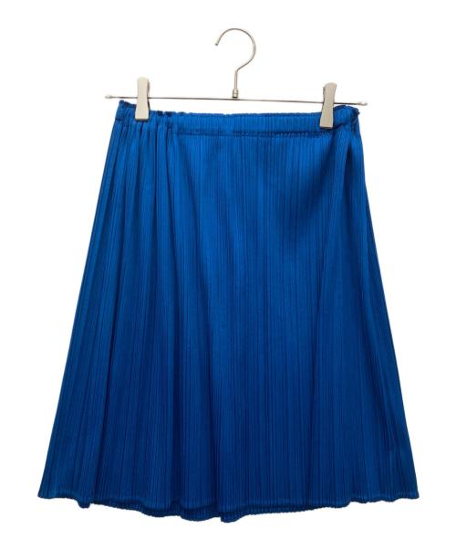 PLEATS PLEASE（プリーツプリーズ）PLEATS PLEASE (プリーツプリーズ) プリーツスカート ブルー サイズ:FREEの古着・服飾アイテム