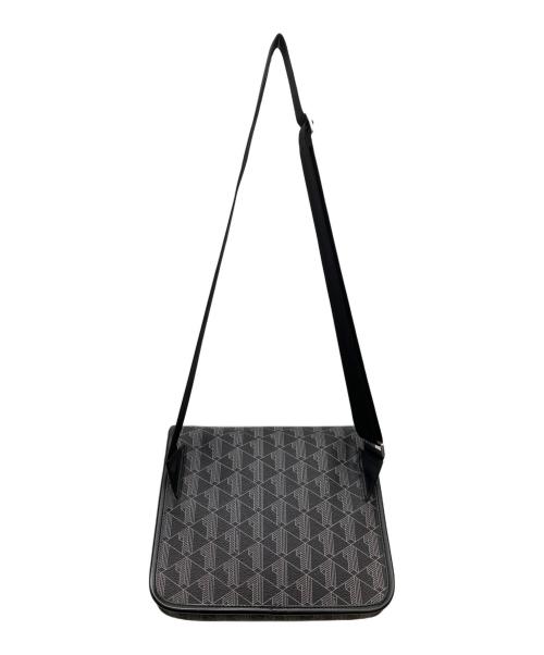 LACOSTE（ラコステ）LACOSTE (ラコステ) レザーショルダーバッグ ブラックの古着・服飾アイテム