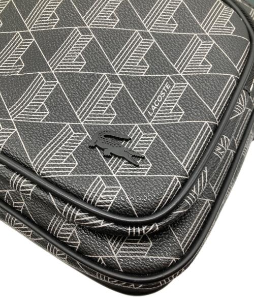 LACOSTE（ラコステ）LACOSTE (ラコステ) レザーショルダーバッグ ブラックの古着・服飾アイテム