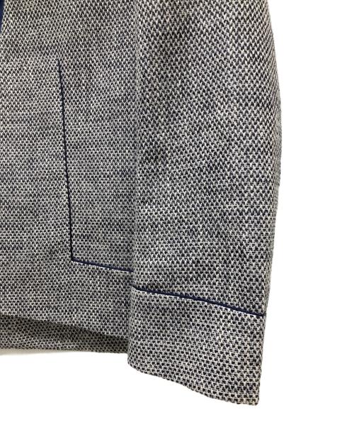 TOMORROW LAND（トゥモローランド）TOMORROW LAND (トゥモローランド) テープツイード ノーカラージャケット グレー サイズ:36の古着・服飾アイテム