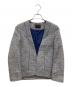 TOMORROW LAND（トゥモローランド）の古着「テープツイード ノーカラージャケット」｜グレー