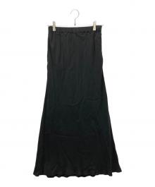 KAGURE（カグレ）の古着「キュプラスカート」｜ブラック