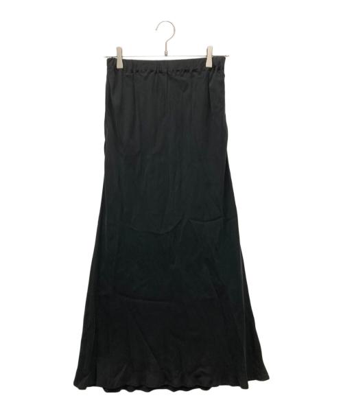 KAGURE（カグレ）KAGURE (カグレ) キュプラスカート ブラックの古着・服飾アイテム