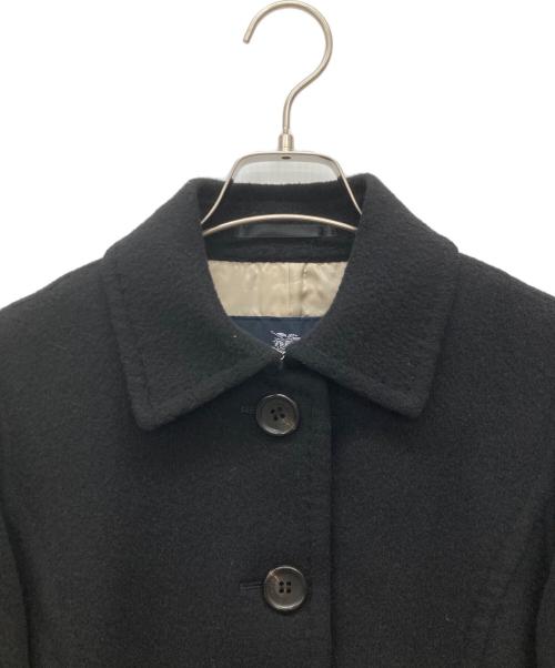 BURBERRY LONDON（バーバリーロンドン）BURBERRY LONDON (バーバリーロンドン) カシミヤ混コート ブラック サイズ:38の古着・服飾アイテム