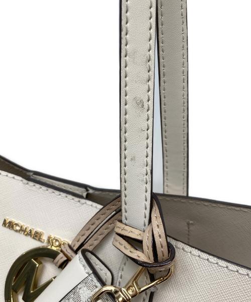 MICHAEL KORS（マイケル・コース）MICHAEL KORS (マイケルコース) トートバッグ アイボリーの古着・服飾アイテム
