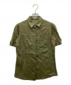 MIU MIUミュウミュウ）の古着「半袖シャツ」｜グリーン