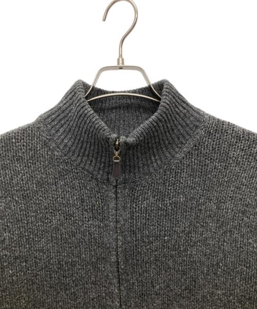 L.L.Bean（エルエルビーン）L.L.Bean (エルエルビーン) ジップアップニットジャケット グレー サイズ:Mの古着・服飾アイテム