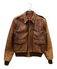 HARLEY-DAVIDSON（ハーレーダビッドソン）の古着「A-2カウレザージャケット」｜ブラウン