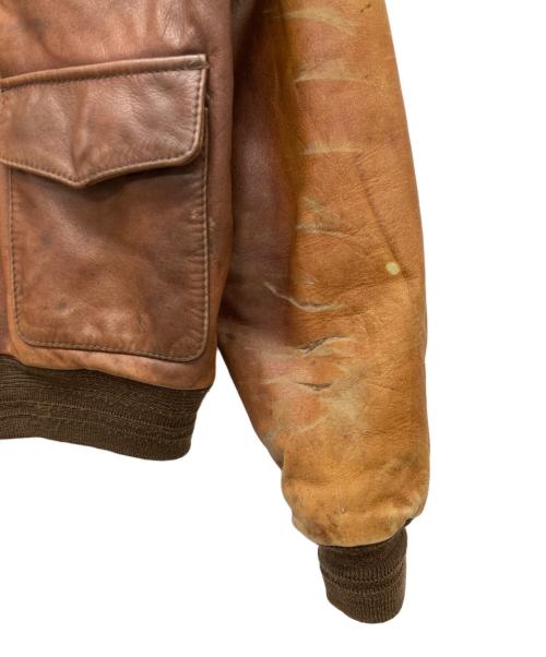 HARLEY-DAVIDSON（ハーレーダビッドソン）HARLEY-DAVIDSON (ハーレーダビッドソン) A-2カウレザージャケット ブラウン サイズ:Mの古着・服飾アイテム