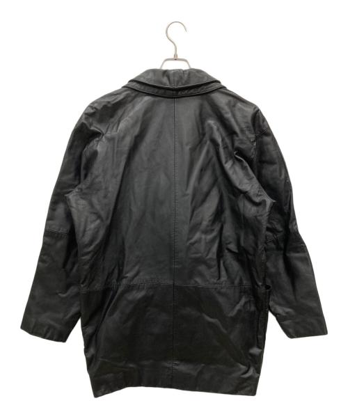 PELLE CUIR（ペール キュアー）PELLE CUIR (ペール キュアー) 80sレザージャケット ブラック サイズ:Mの古着・服飾アイテム