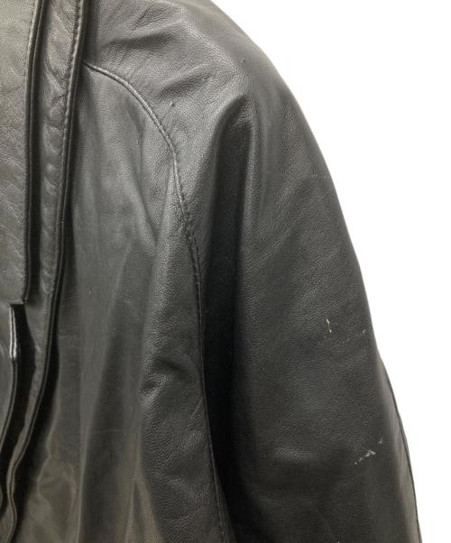 PELLE CUIR（ペール キュアー）PELLE CUIR (ペール キュアー) 80sレザージャケット ブラック サイズ:Mの古着・服飾アイテム