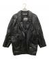 PELLE CUIR（ペール キュアー）の古着「80sレザージャケット」｜ブラック