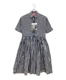 Kate Spade（ケイトスペード）の古着「半袖ワンピース」｜ネイビー