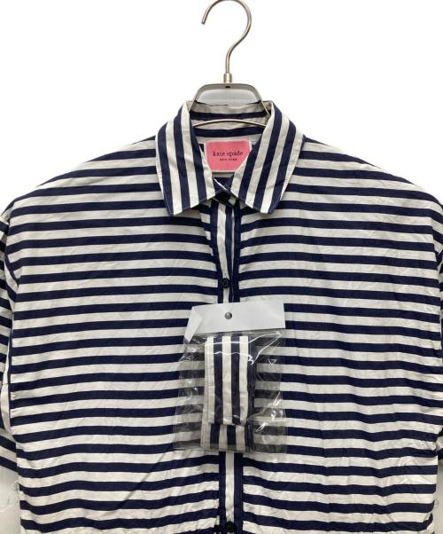 Kate Spade（ケイトスペード）Kate Spade (ケイトスペード) 半袖ワンピース ネイビー サイズ:XSの古着・服飾アイテム