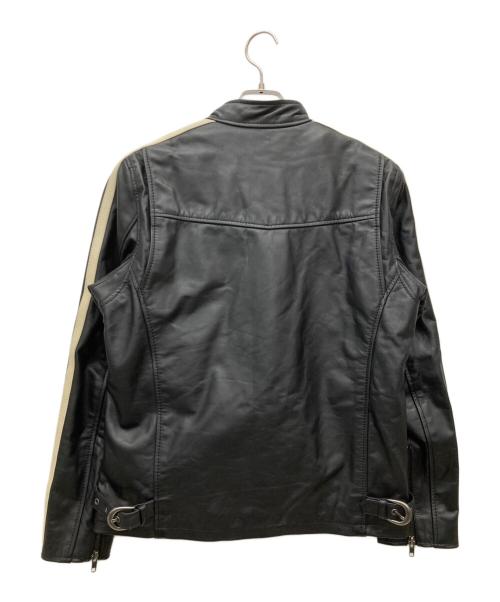 Liugoo Leathers（リューグーレザーズ）Liugoo Leathers (リューグーレザーズ) レザージャケット ブラック サイズ:Lの古着・服飾アイテム