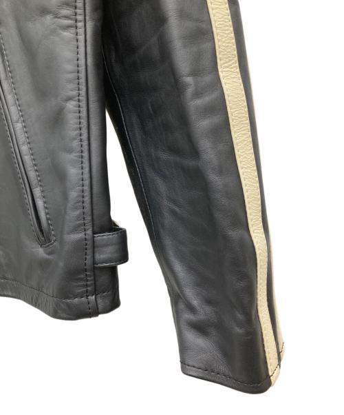 Liugoo Leathers（リューグーレザーズ）Liugoo Leathers (リューグーレザーズ) レザージャケット ブラック サイズ:Lの古着・服飾アイテム