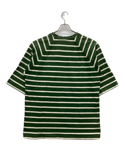 stussy（ステューシー）stussy (ステューシー) 半袖カットソー グリーン×ホワイト サイズ:XLの古着・服飾アイテム