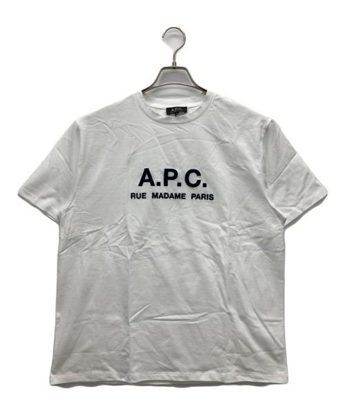 A.P.C.（アーペーセー）A.P.C. (アーペーセー) 半袖カットソー ホワイト サイズ:Mの古着・服飾アイテム