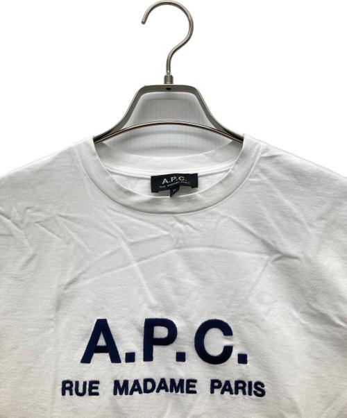 A.P.C.（アーペーセー）A.P.C. (アーペーセー) 半袖カットソー ホワイト サイズ:Mの古着・服飾アイテム