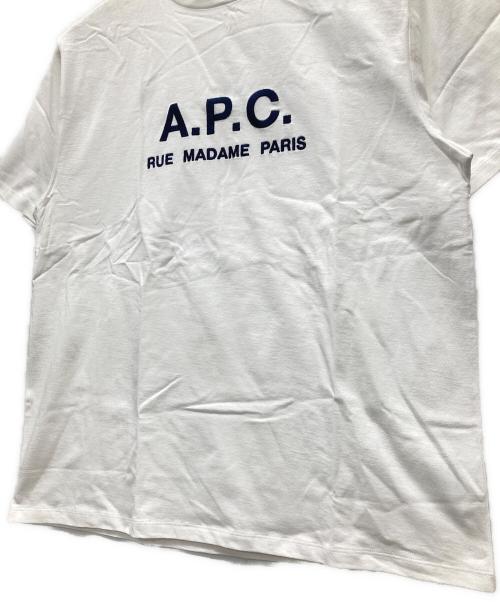 A.P.C.（アーペーセー）A.P.C. (アーペーセー) 半袖カットソー ホワイト サイズ:Mの古着・服飾アイテム