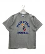 Champion×DISNEYチャンピオン×ディズニー）の古着「半袖カットソー」｜グレー