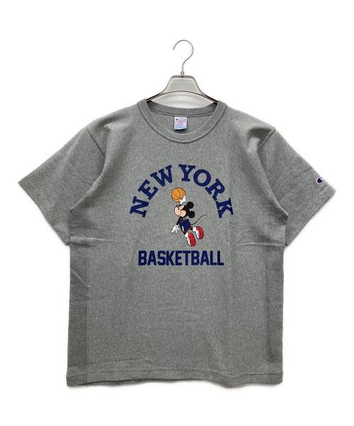 Champion（チャンピオン）Champion (チャンピオン) DISNEY (ディズニー) 半袖カットソー グレー サイズ:XLの古着・服飾アイテム