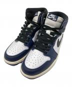 NIKEナイキ）の古着「エア ジョーダン 1 レトロ ハイ」｜ネイビー