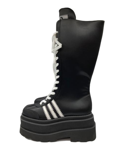 darich（ダーリッチ）darich (ダーリッチ) レースアップスニーカーロングブーツ ブラック サイズ:Mの古着・服飾アイテム