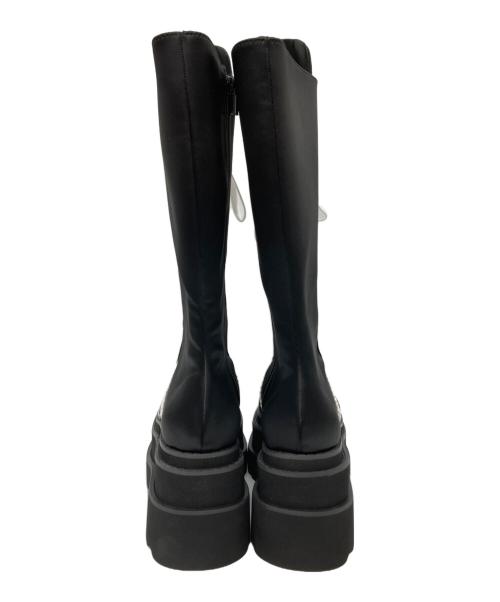 darich（ダーリッチ）darich (ダーリッチ) レースアップスニーカーロングブーツ ブラック サイズ:Mの古着・服飾アイテム