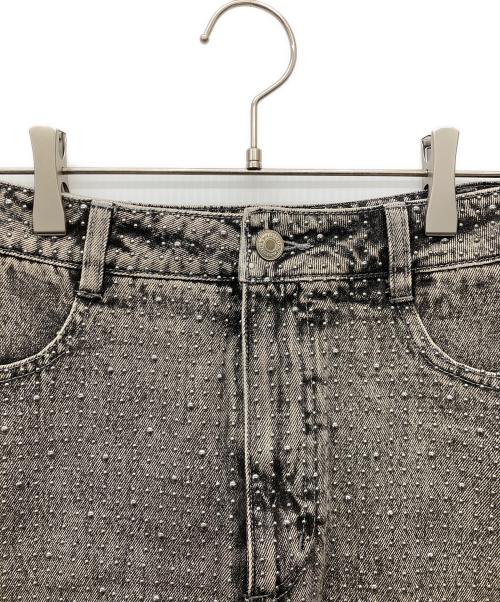 darich（ダーリッチ）darich (ダーリッチ) スタッズデニムベアトップ スタッズデニムミニスカート グレー サイズ:Mの古着・服飾アイテム