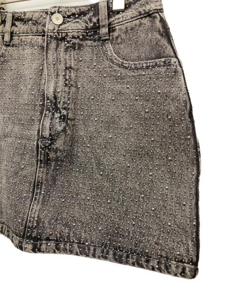 darich（ダーリッチ）darich (ダーリッチ) スタッズデニムベアトップ スタッズデニムミニスカート グレー サイズ:Mの古着・服飾アイテム