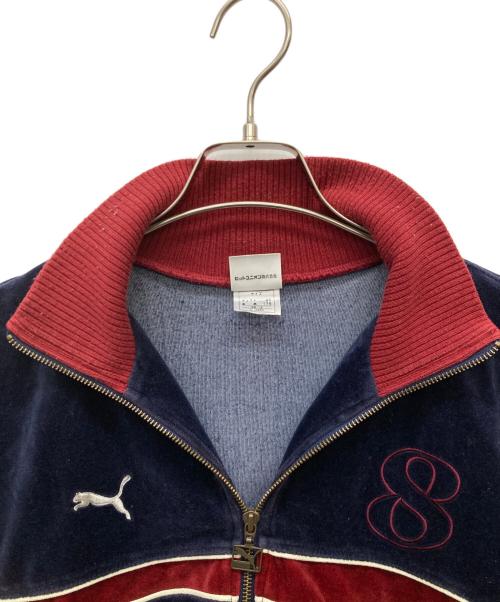 PUMA（プーマ）PUMA (プーマ) ベロアラックジャケット ネイビー サイズ:Lの古着・服飾アイテム
